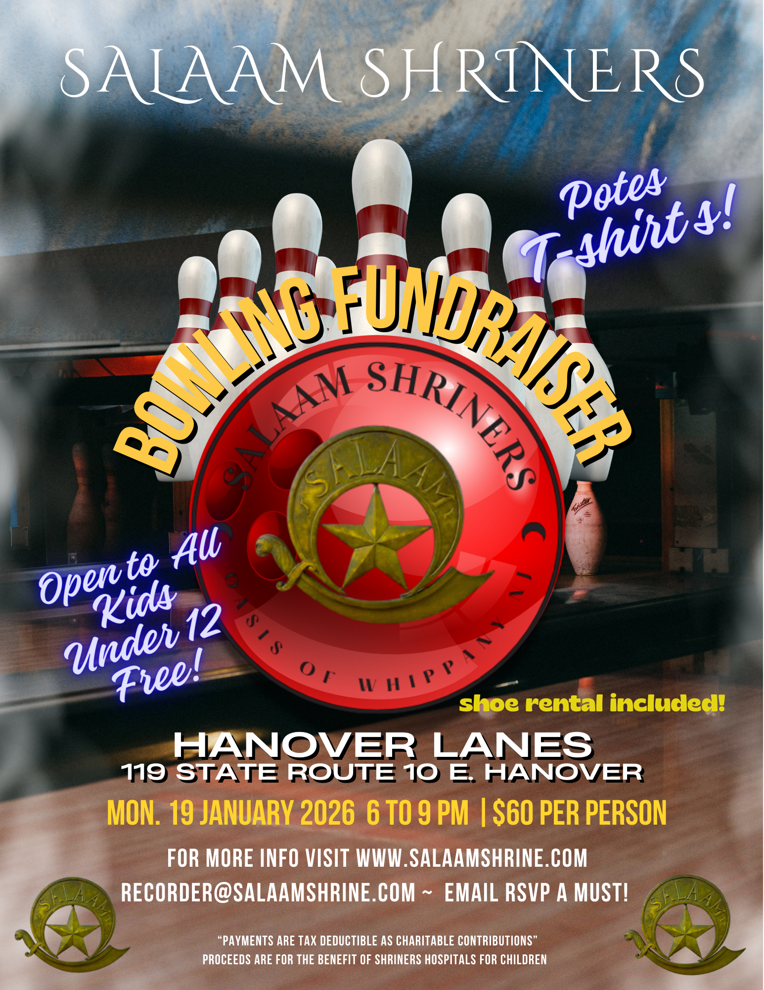 Shrine Bowling Fundraiser