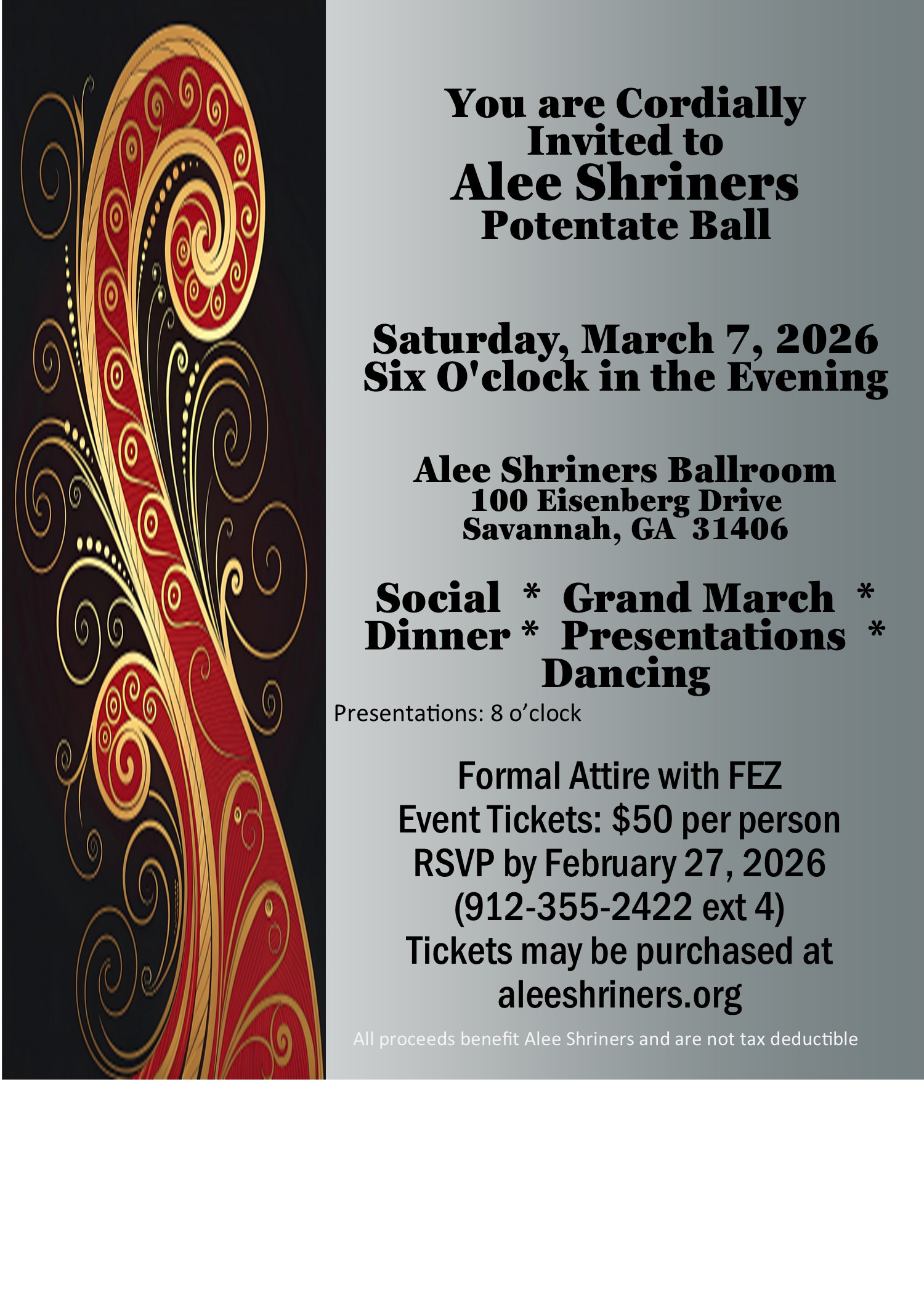 2026 Potentate Ball - Saturday night