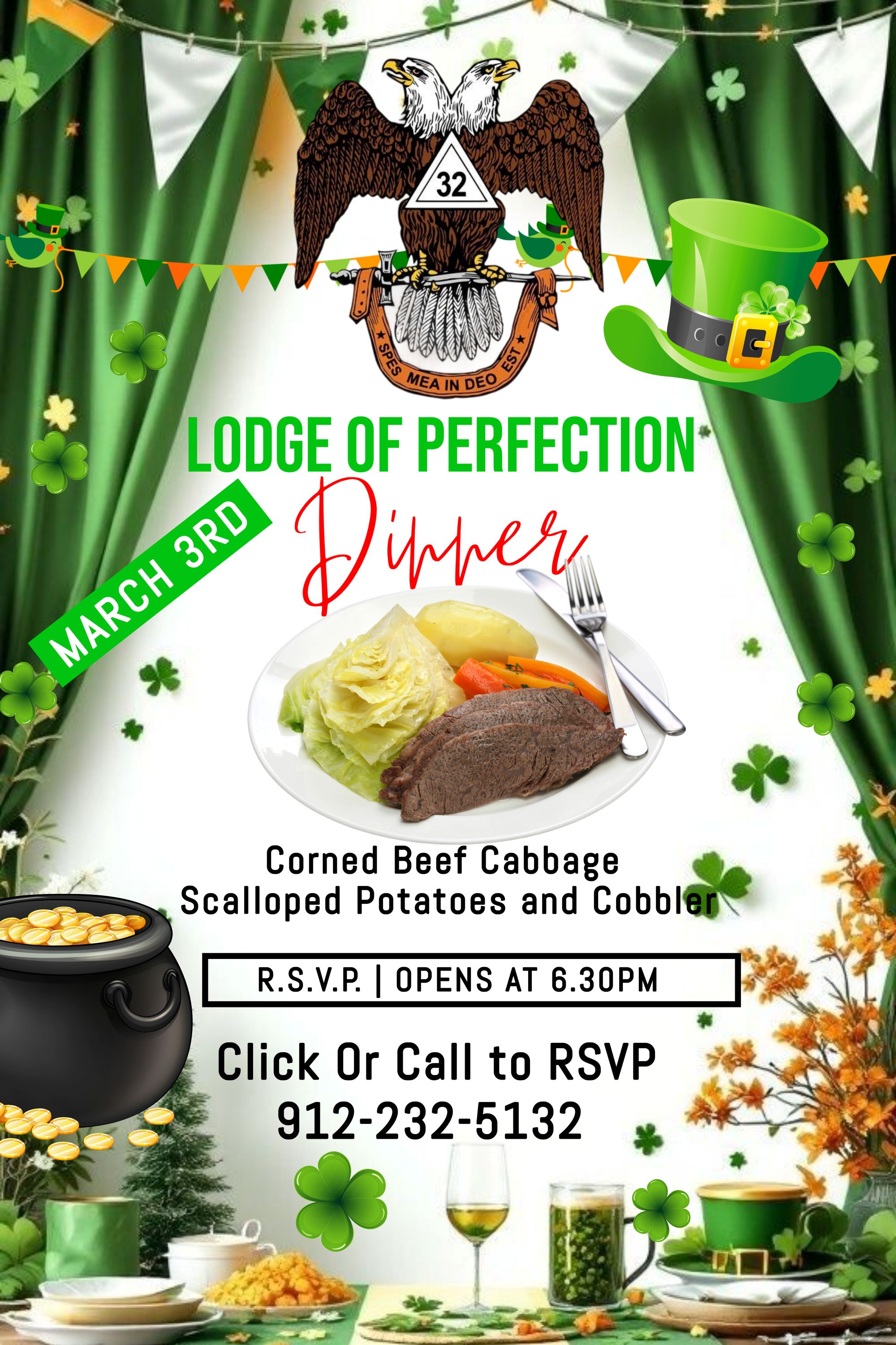 March Lodge of Perfection Dinner