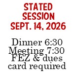 2026 Stated Session Meal September