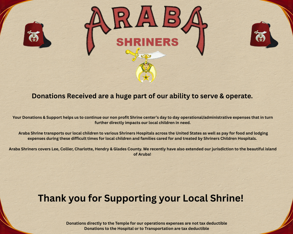 Shrine Donations 